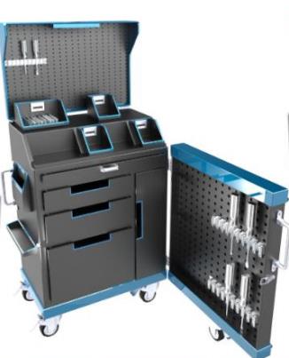 Mobile Trolley Type Tool Cabinet
